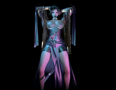 [308] VAM-完美世界-清漪-清纯白嫩御姐-晚漫-共享AI国漫精致绘画AI高清视频